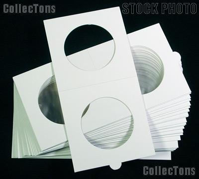 25 Self Adhesive Coin Flips 2.5X2.5 Holders 40mm For US Large Dollar Size Mylar 
