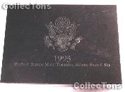 1993 U.S. Mint PREMIER SILVER PROOF SET Deluxe Box 5 Coin Proof Set