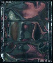 100 Heavy Duty Archival 3-Pocket Large Currency Page