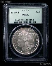 1879-S Morgan Silver Dollar in PCGS MS 65