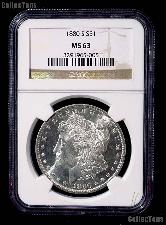 1880-S Morgan Silver Dollar in NGC MS 63
