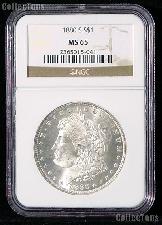 1880-S Morgan Silver Dollar in NGC MS 65