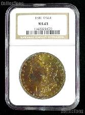 1881-O Morgan Silver Dollar in NGC MS 63