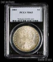 1880 Morgan Silver Dollar in PCGS MS 63