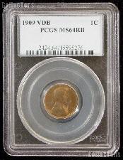 1909 VDB Lincoln Wheat Cent in PCGS MS64RB