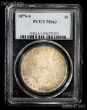 1879-S Morgan Silver Dollar in PCGS MS 63