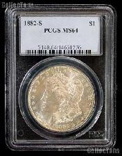 1882-S Morgan Silver Dollar in PCGS MS 64