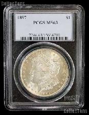 1897 Morgan Silver Dollar in PCGS MS 63