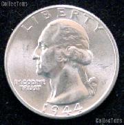 1944 Washington Silver Quarters - BU from Original Roll
