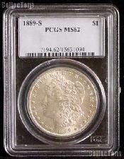 1889-S Key Date Morgan Silver Dollar in PCGS MS 62