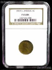 1909-S Key Date Lincoln Wheat Cent in NGC F 15
