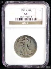 1921-D Key Date Walking Liberty Half Dollar in NGC G 6