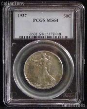 1937 Walking Liberty Half Dollar in PCGS MS 64