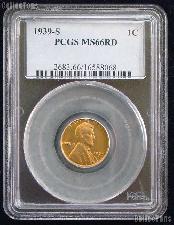 1939-S Lincoln Wheat Cent in PCGS MS 66 Red