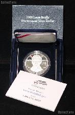 2009-P Proof Louis Braille Commemorative Silver Dollar