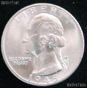 1945-D Washington Silver Quarters - BU from Original Roll