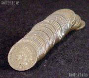 1900's Indian Cent Rolls - 50 Coins in G+ Condition