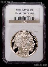 2001-P American Buffalo Commemorative Silver Dollar in NGC PF 69 Ultra Cameo