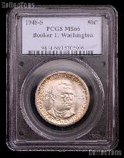 1948-S Booker T. Washington Memorial Silver Commemorative Half Dollar in PCGS MS 66