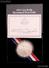 2009-P BU Louis Braille Commemorative Silver Dollar