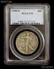 1938-D Walking Liberty Half Dollar - Key Date PCGS F12