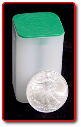 2010 American Silver Eagle Dollar Coin Roll