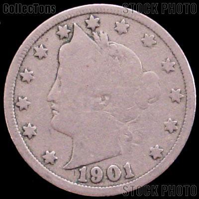 Uncertified EF 1901 Liberty Nickel