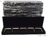 Velvet Coin Display Box for 5 Certified Slab Coins
