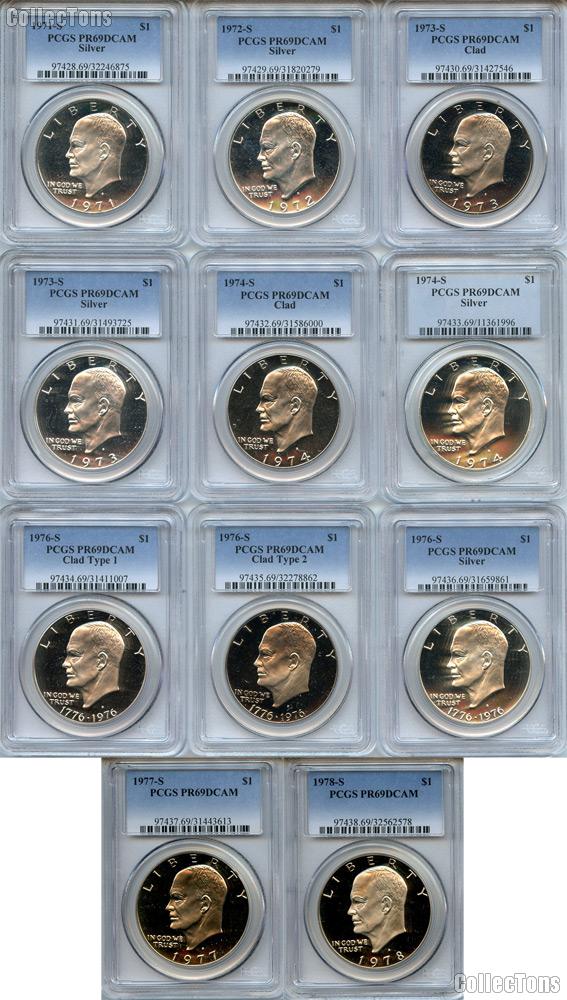 1978-S Clad Eisenhower Ike Dollar PR69DCAM PCGS Proof 69 Deep Cameo