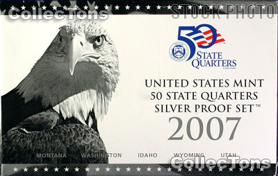 2007 SILVER QUARTER PROOF SET OGP Replacement Box and COA