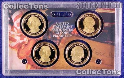 2007 U.S. Mint Presidential Dollar Proof Set - 4 Coins