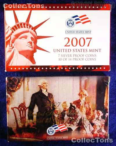 2007 SILVER PROOF SET OGP Replacement Box and COA