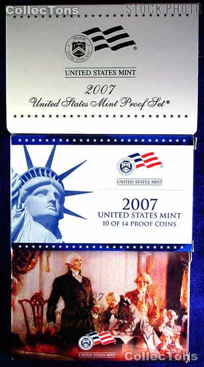 2007 U.S. Mint Proof Set OGP Replacement Box and COA