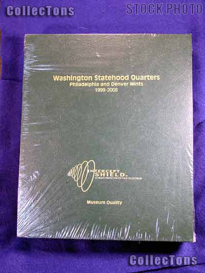 Intercept Shield State Quarters 99-08 P&D Album #A81