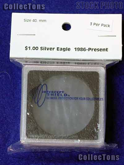 3 Intercept Shield 2x2 Coin Holders for 40mm Coins