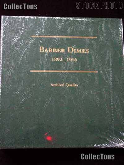 Littleton Barber Dimes 1892-1916 Album LCA60