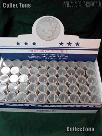 100 Harris Round Coin Tubes for 20 LARGE DOLLARS