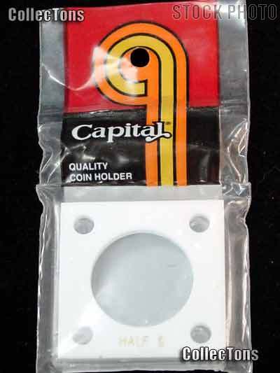 Capital Plastics 2x2 Holder - HALF DOLLAR in White
