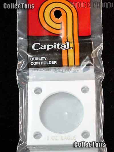 Capital Plastics 2x2 Holder - ONE oz EAGLE in White