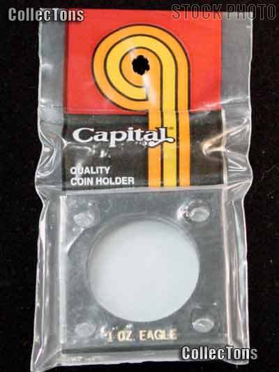 Capital Plastics 2x2 Holder - ONE oz EAGLE in Black