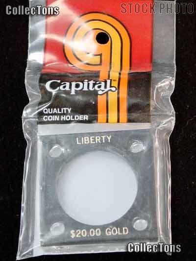 Capital Plastics 2x2 Holder - $20 LIBERTY in Black