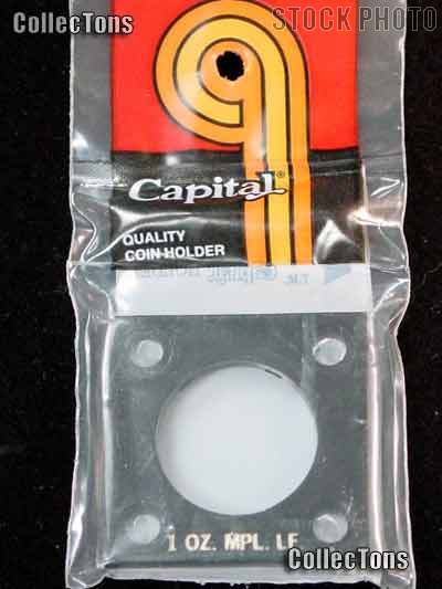 Capital Plastics 2x2 Holder - GOLD MAPLE LEAF in Black