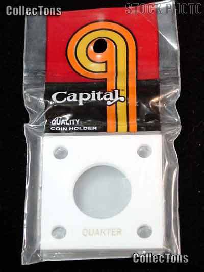 Capital Plastics 2x2 Holder - QUARTER in White