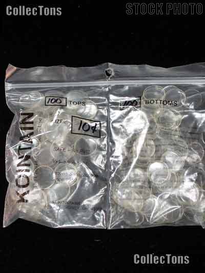 100 Kointain Museum Quality Coin Holders for DIMES