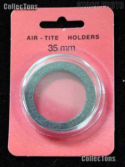 Air-Tite Coin Capsule "I" Black Ring Coin Holder for 35mm Coins