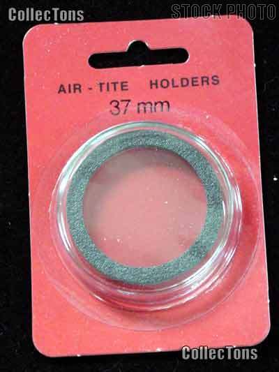 Air-Tite Coin Capsule "I" Black Ring Coin Holder for 37mm Coins