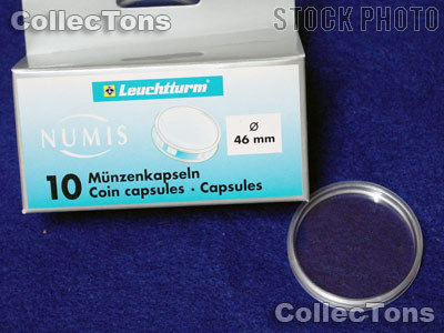 10 Lighthouse Coin Capsules for 46mm Coins or Medals