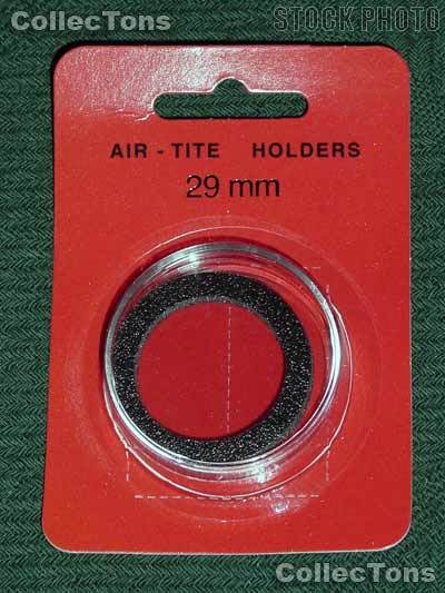 Air-Tite Coin Capsule "H" Black Ring Coin Holder for 29mm Coins