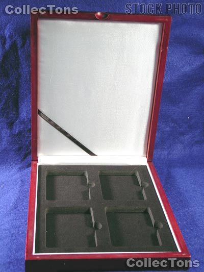 Single Tray Wooden Box for 4 Universal Slab Holders