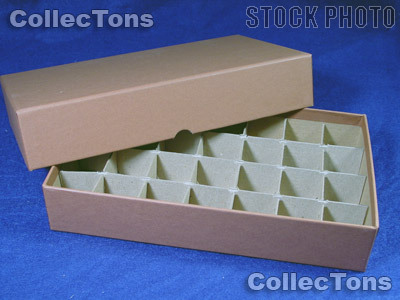 Coin Roll Box for 28 Rolls or Tubes of HALF DOLLARS